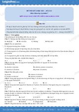 Đề thi giữa kì 1 KHTN 7 Cánh diều - Đề số 12